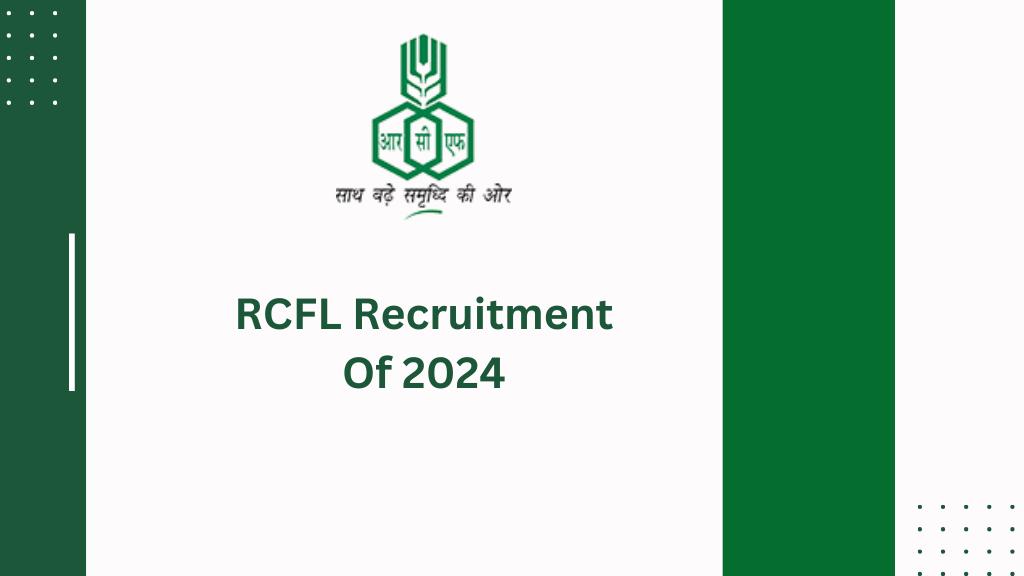 RCFL Recruitment Of 2024