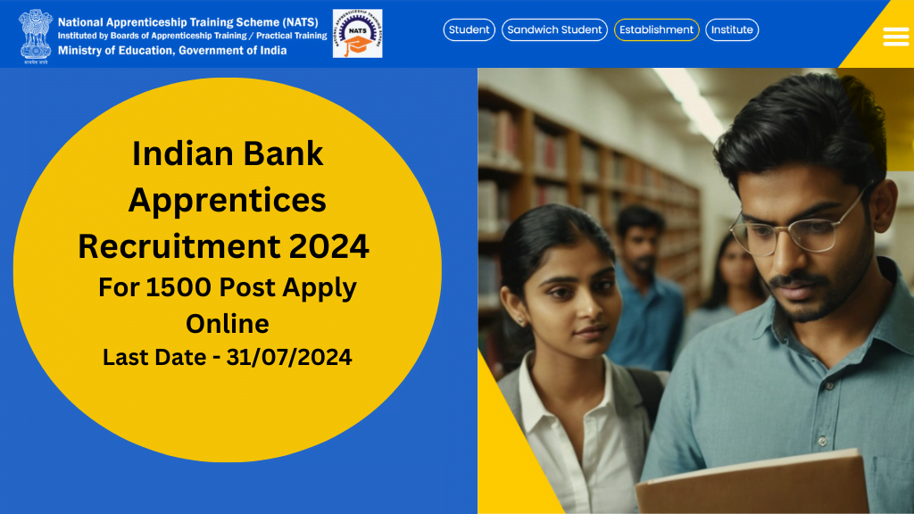 Indian Bank Apprentices Recruitment 2024