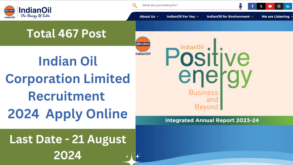  IOCL Recruitment 2024 For 467 Post