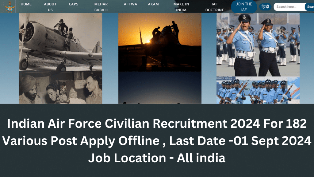 Indian Air Force Civilian Recruitment 2024