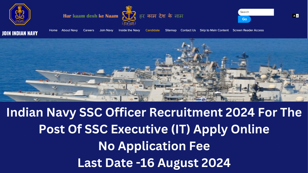 Indian Navy SSC Officer Recruitment 2024
