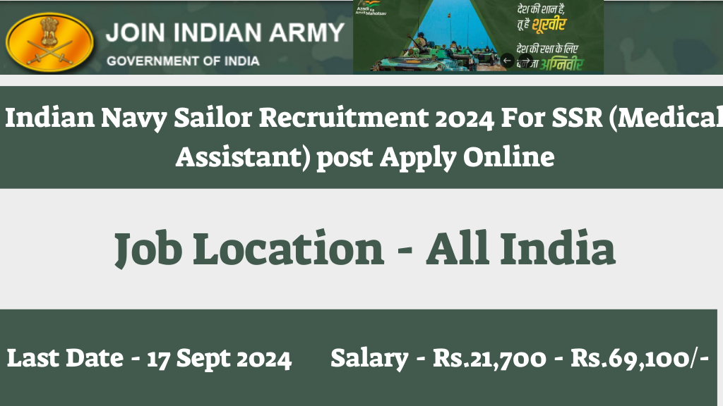 Indian Navy Sailor Recruitment 2024 