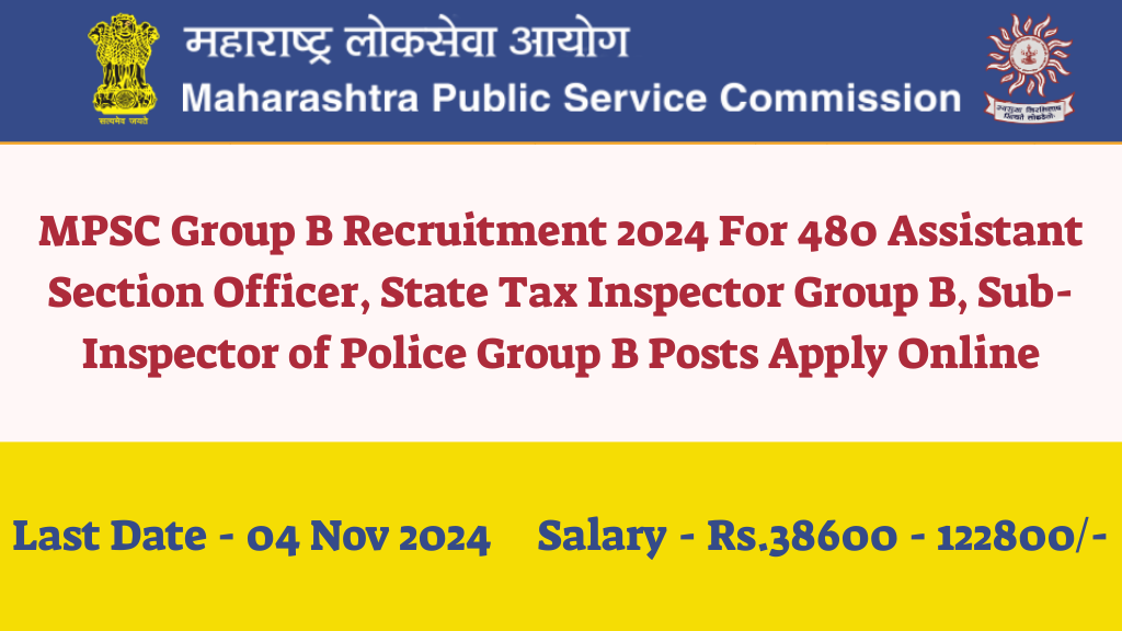 MPSC Group B Recruitment 2024