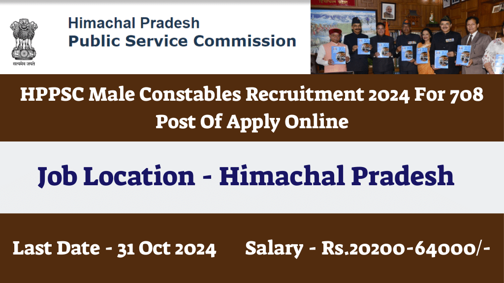HPPSC Male Constables Recruitment 2024 