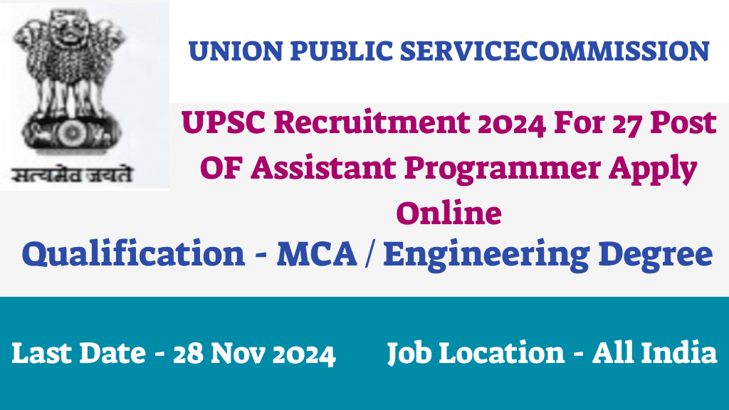 UPSC Recruitment 2024 
