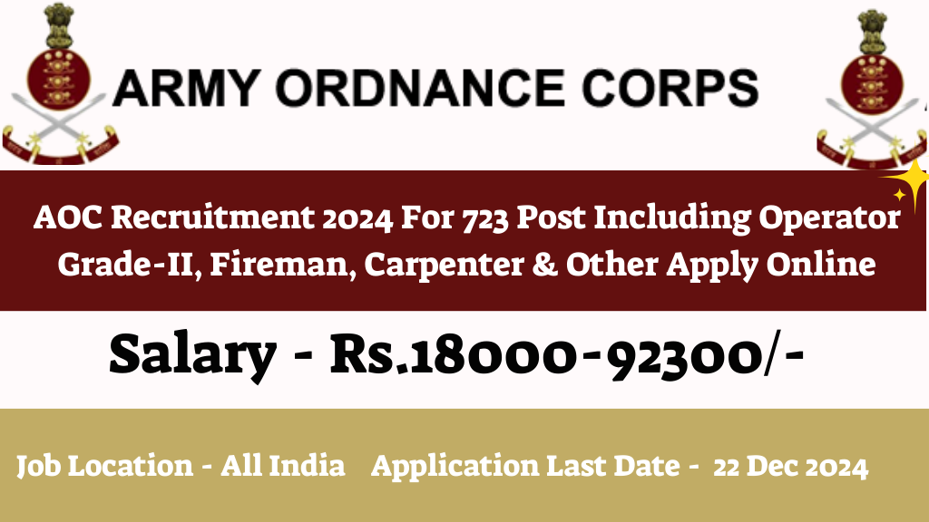 AOC Recruitment 2024