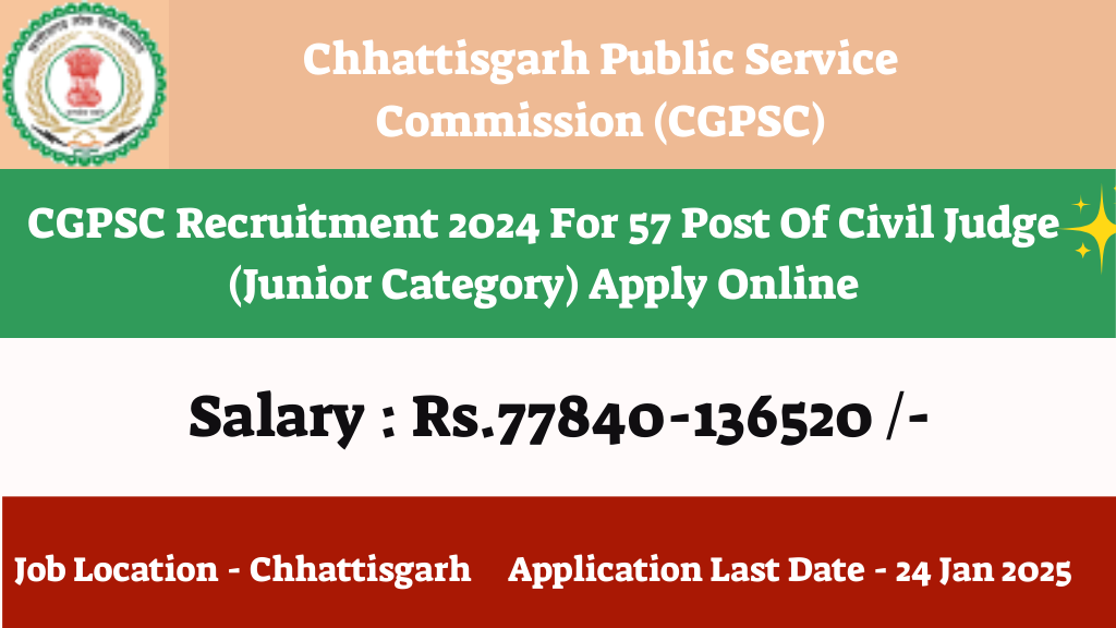 CGPSC Recruitment 2024